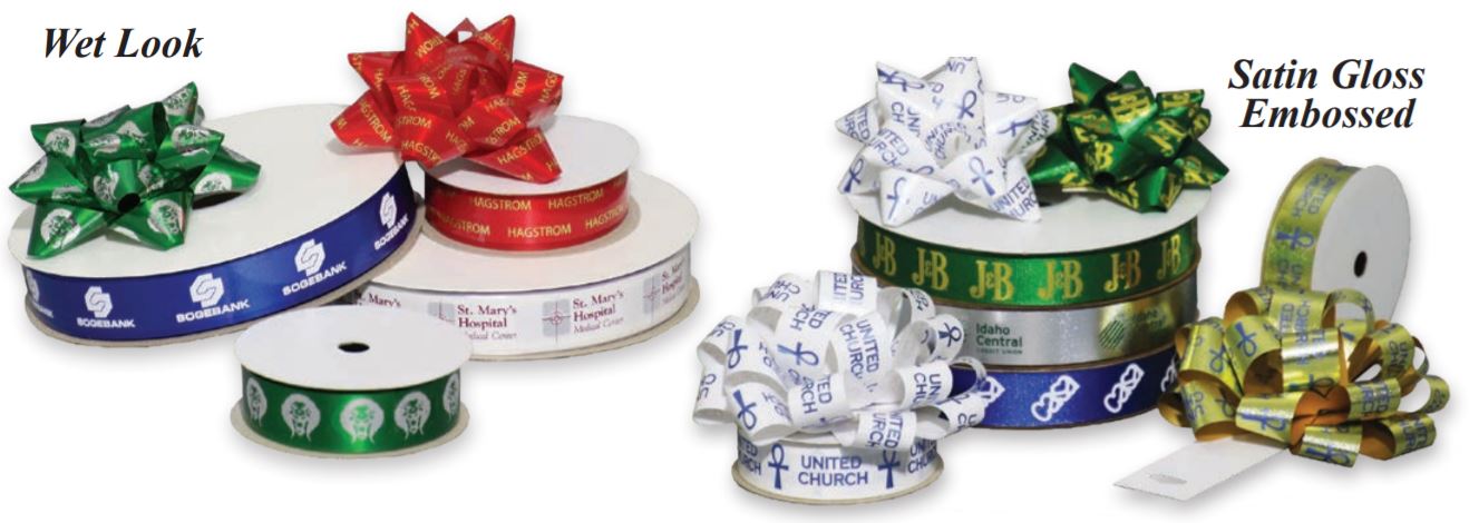 Wet Look & Gloss Embossed Ribbon