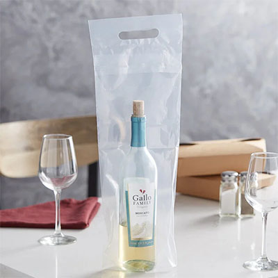 Plastic Wine Bag for Header