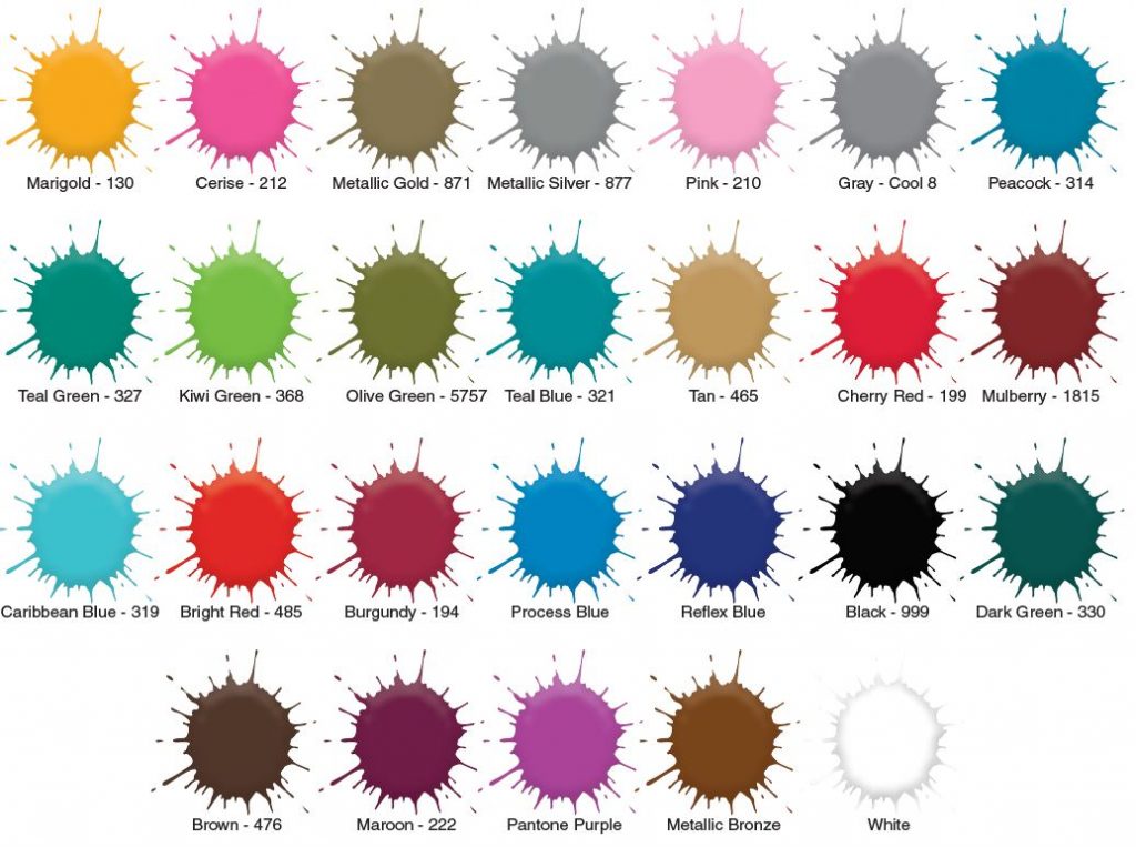 Standard Flexographic Ink Colors