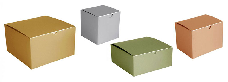 Metallic color Kraft boxes