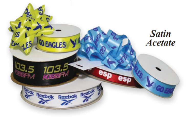 Custom Printed Satin Acetate Ribbon