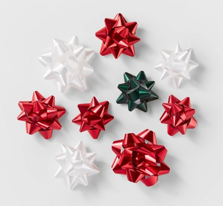 Red & White Star Bows